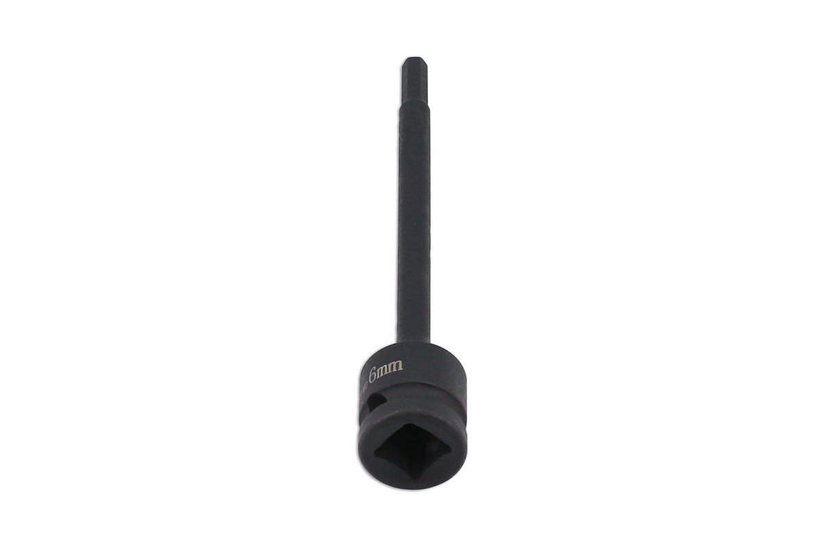 Laser Tools Extra Long Impact Hex Bit 1/2"D 6mm 8582