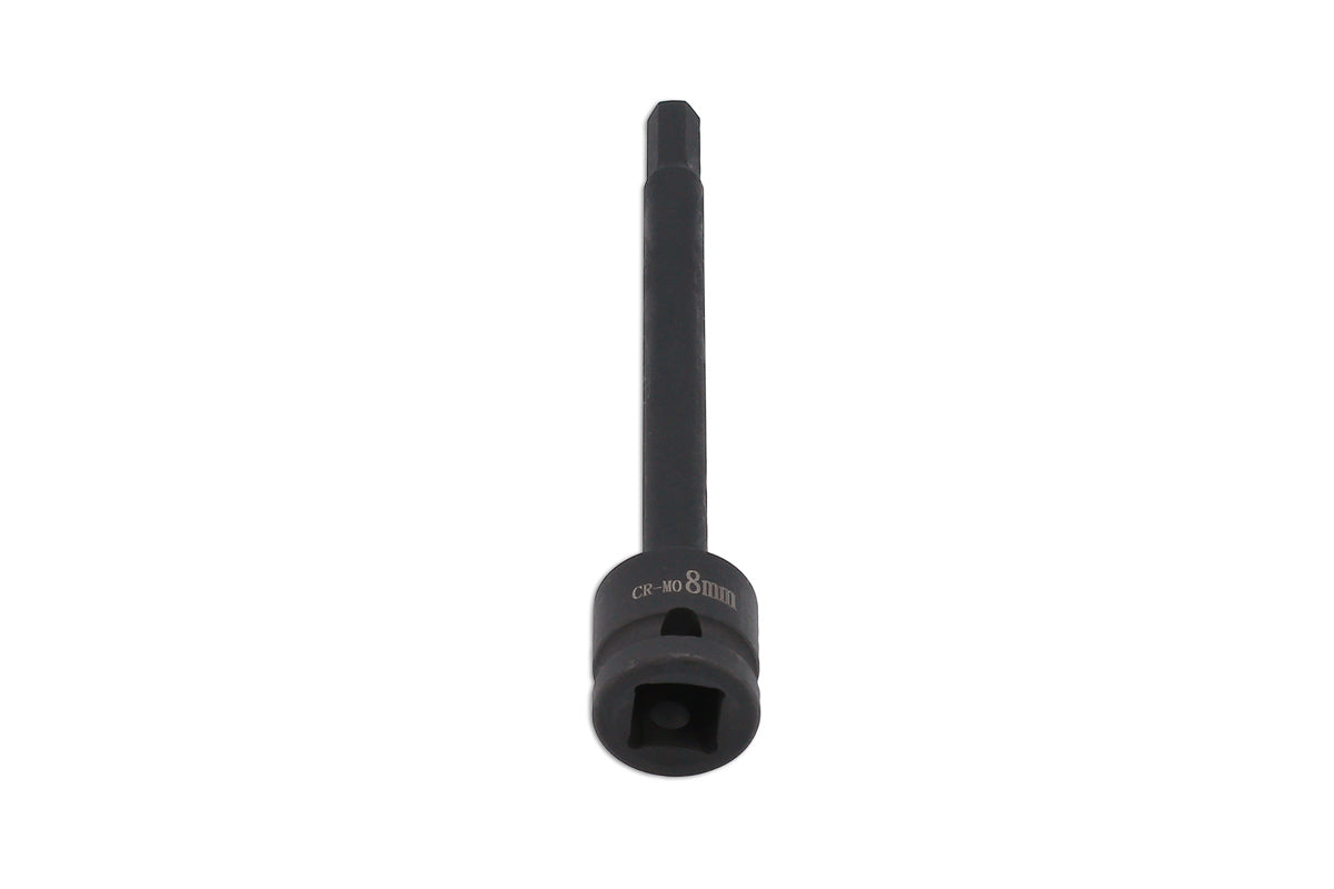 Laser Tools Extra Long Impact Hex Bit 1/2"D 8mm 8584