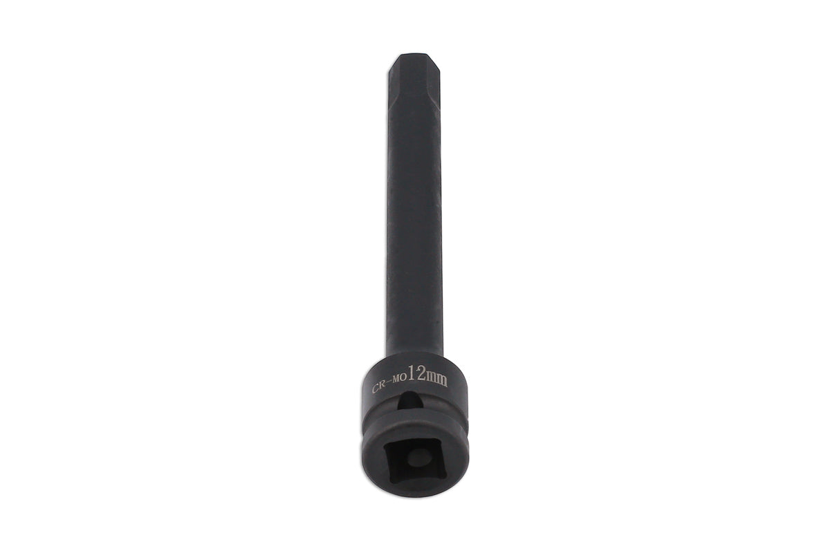 Laser Tools Extra Long Impact Hex Bit 1/2"D 12mm 8586