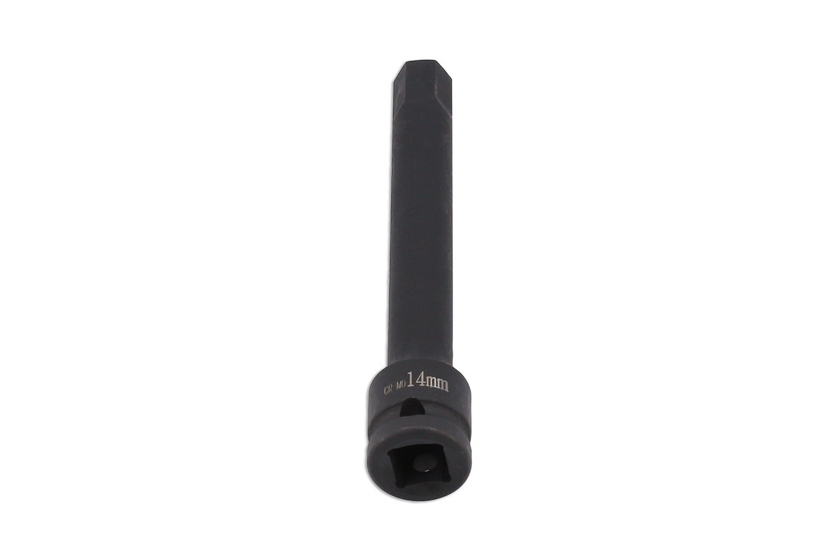 Laser Tools Extra Long Impact Hex Bit 1/2"D 14mm 8587