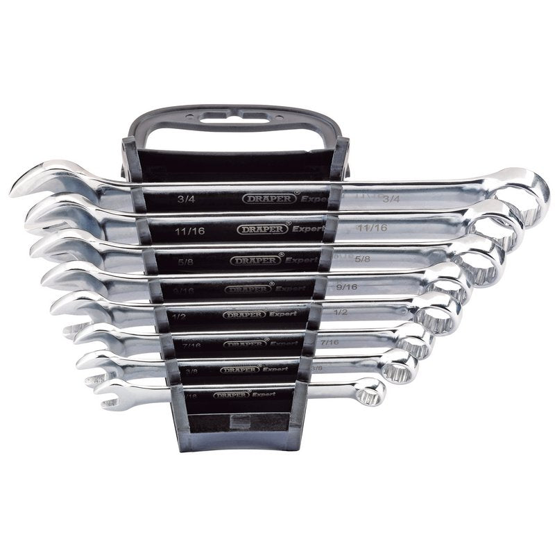 Draper Imperial Combination Spanner Set 8 Piece Size 5/16 - 3/4 AF 85939