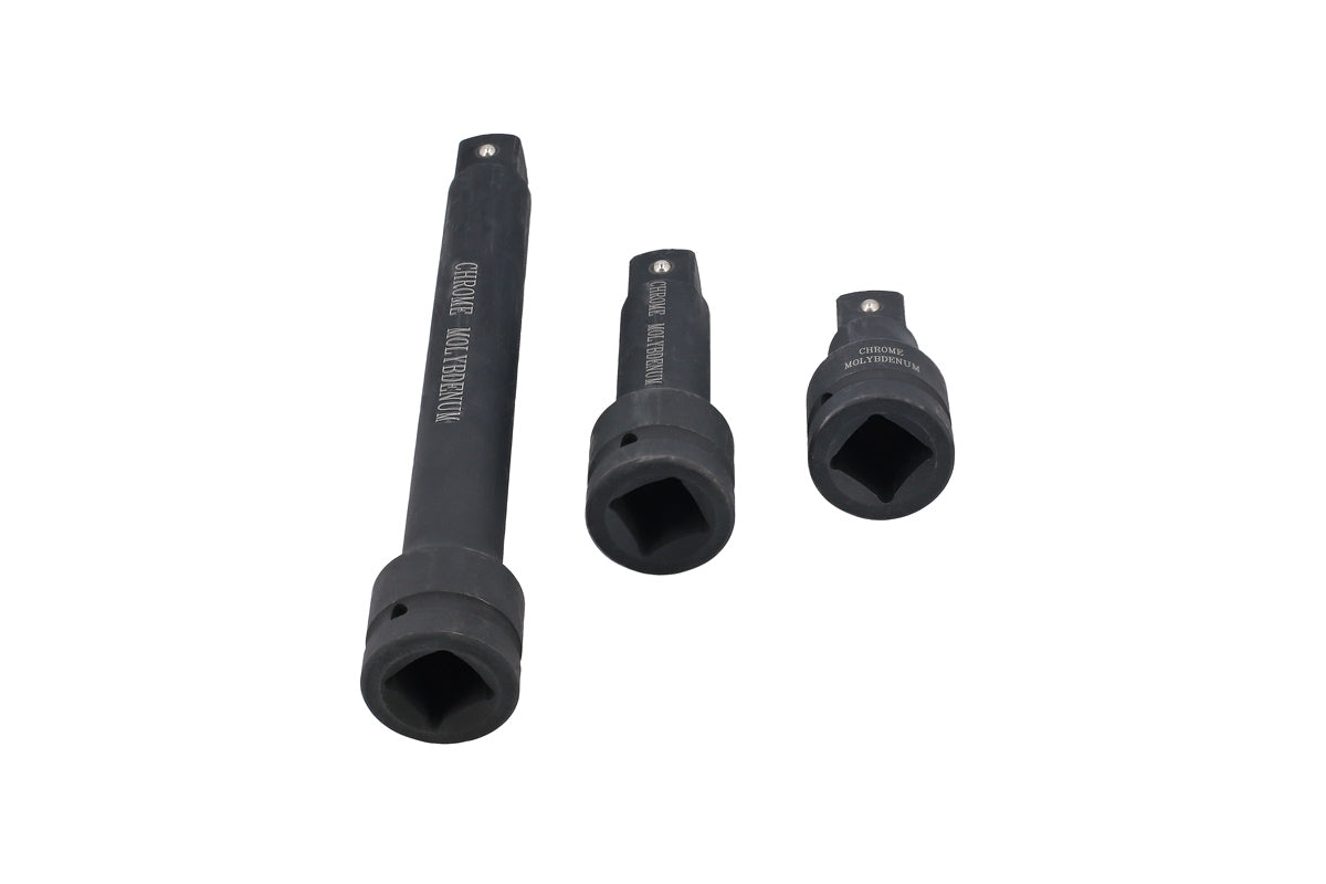 Laser Tools 1"D Impact Extension Bar Set 3 Piece Lengths100 150 and 300mm 8600