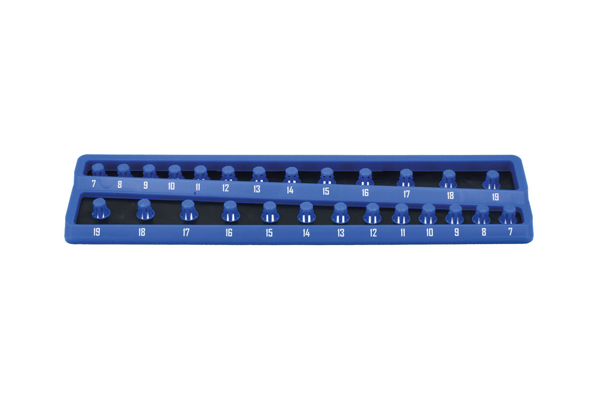 Laser Tools 3/8"D Twist Lock Socket Tray Holds 7 to 19mm 366 x 90 x 18.8mm 8633