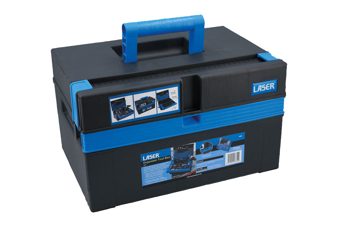 Laser Tools Tool Box Storage Organiser 380mm (15") 8651