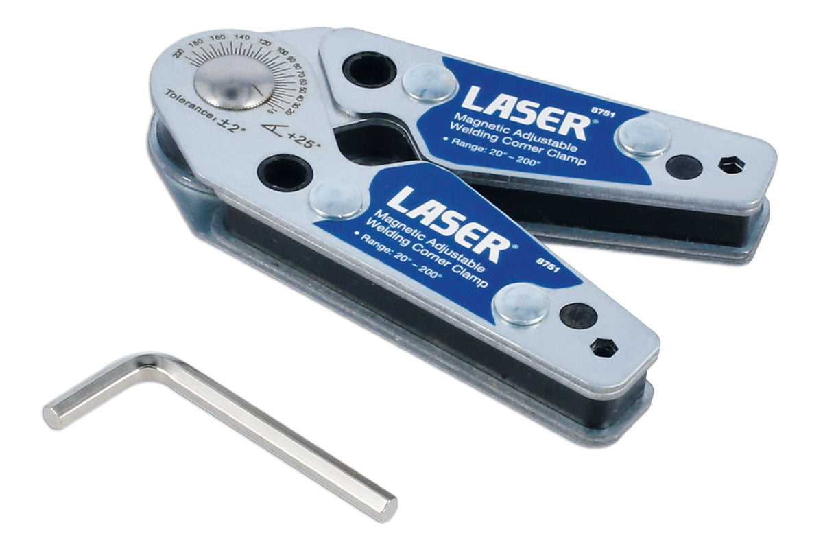 Laser Tools Magnetic Adjustable Welding Corner Clamp 8751