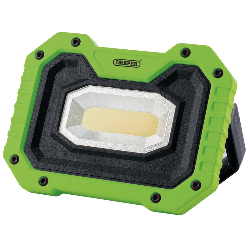 Draper COB LED Worklight 5W 500 Lumens Green 4 x AA Batteries Supplied 87919