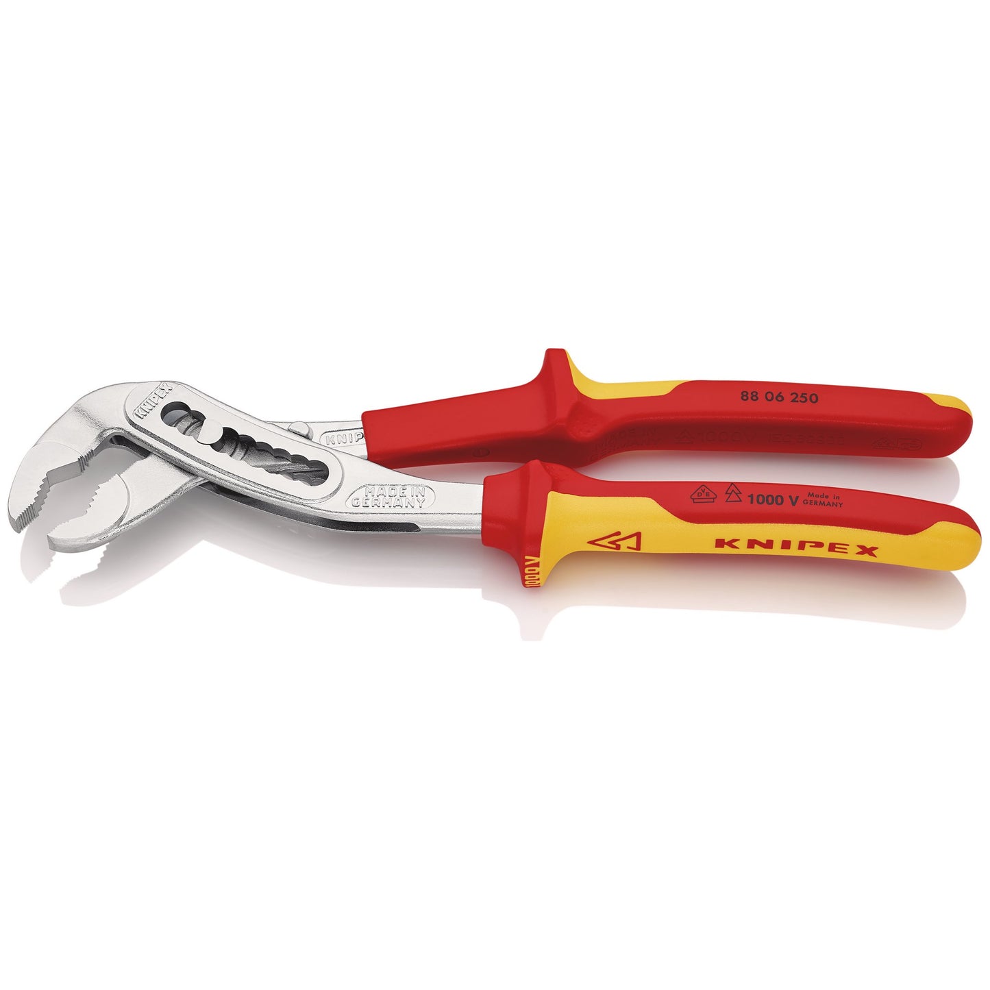 KNIPEX VDE Insulated Alligator Water Pump Pliers 250mm Hardened 88 06 250 SB