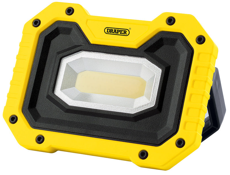 Draper COB LED Worklight 5W 500 Lumens Yellow 4 x AA Batteries Supplied 88008