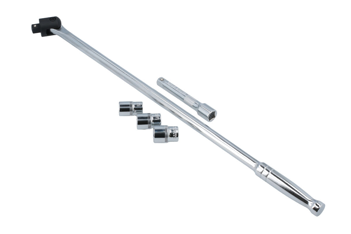 Laser Tools Power Bar Set 1/2"D 5pc Length 600mm Sockets 17 19 & 21mm 8827