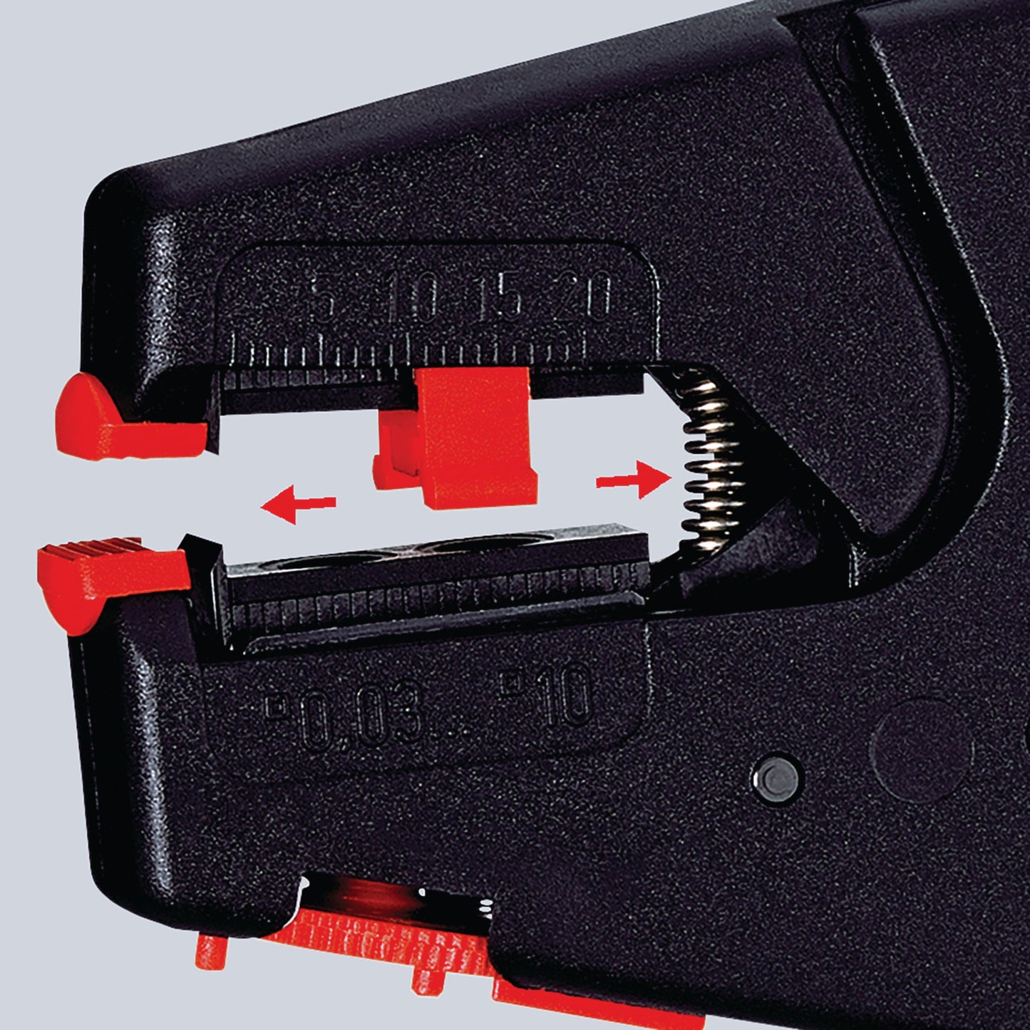 Knipex Self Adjusting Insulation Stripper Length 200mm Cable 0.03 to 10mm 88979