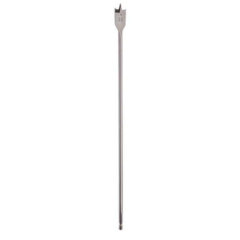 Draper Extra Long Flat Wood Bit 22 x 400mm Shank 6mm 90000
