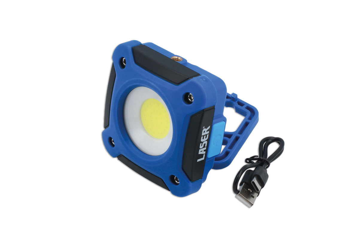 Laser Tools Mini Work Lamp 10W COB 3.7V 2000mAh Polymer battery 9045