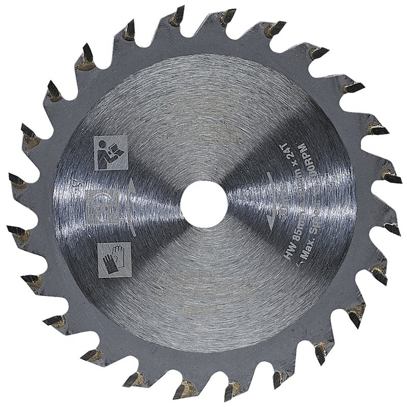 Draper TCT Saw Blade 85 x 10mm 24T Tungsten Carbide-Tipped 90485
