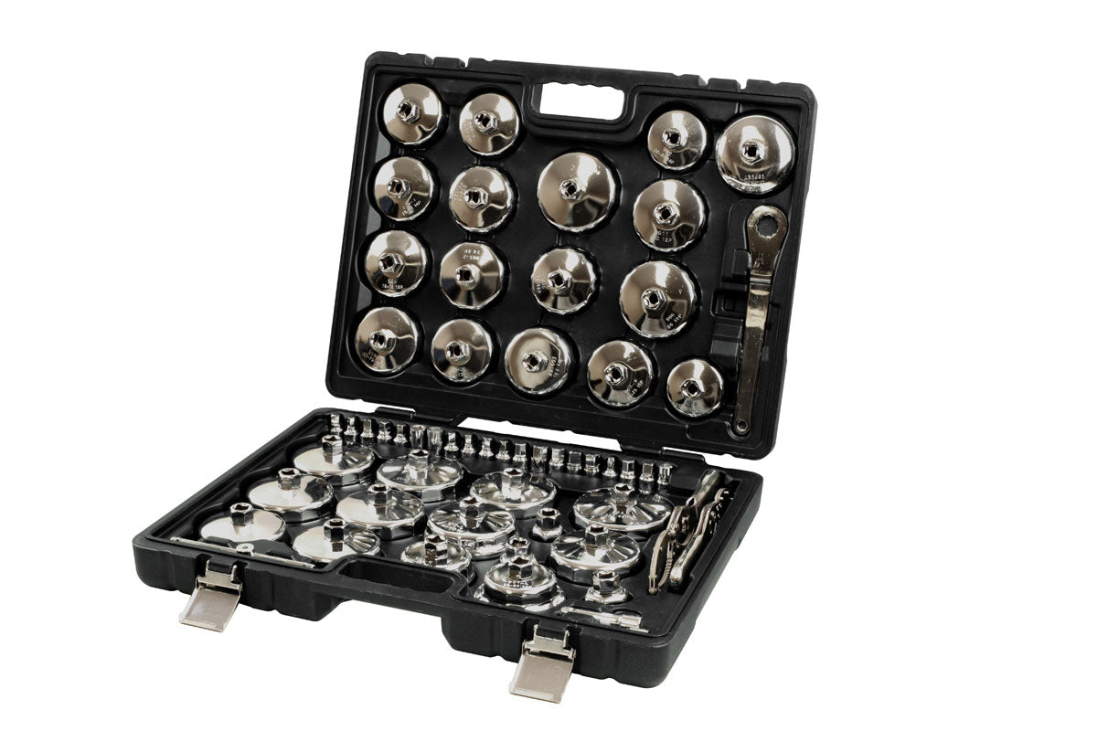 Laser Tools Oil Filter Cup Wrench & Drain Key Kit - 58pc 9128