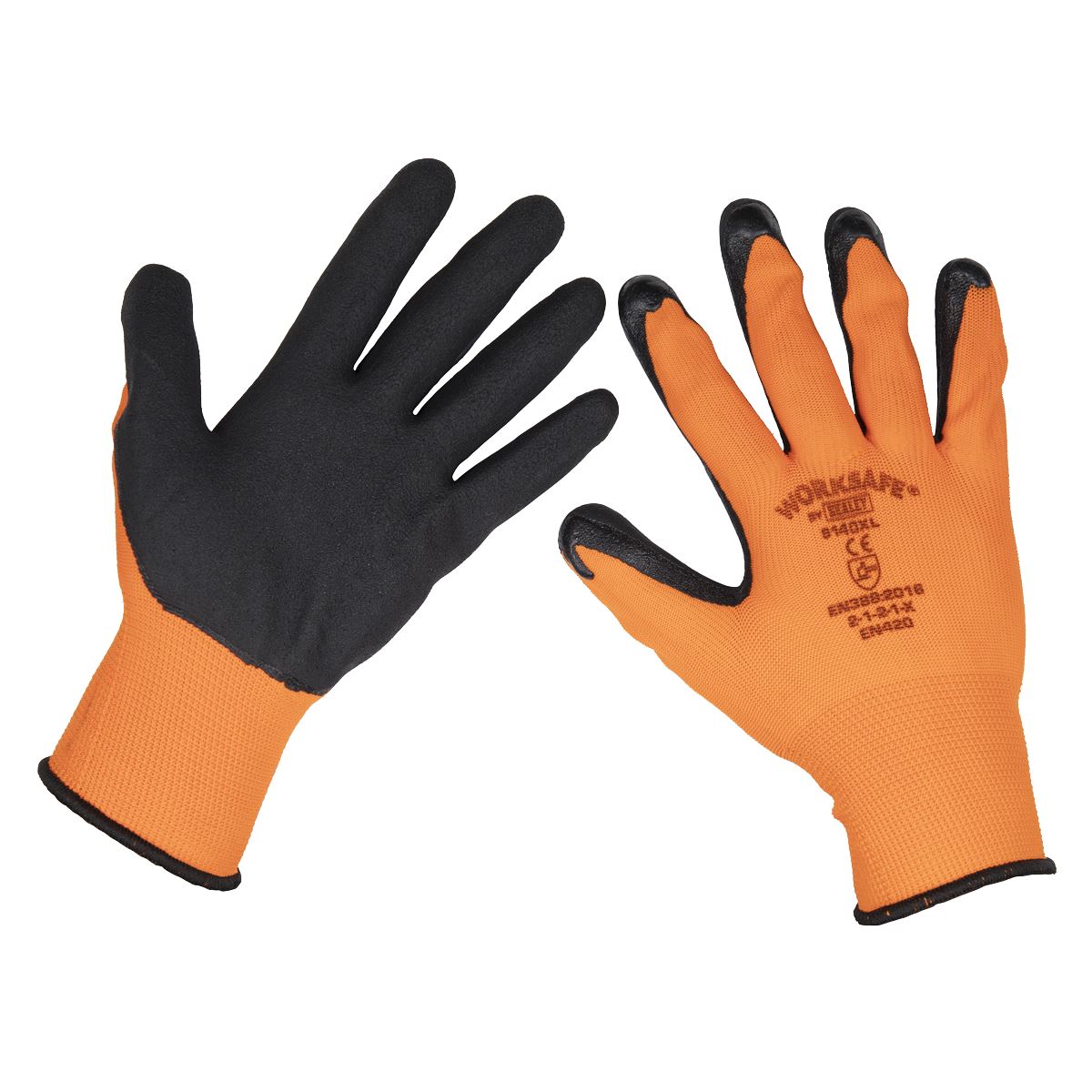 Sealey Foam Latex Gloves (X-Large) - Pair 9140XL