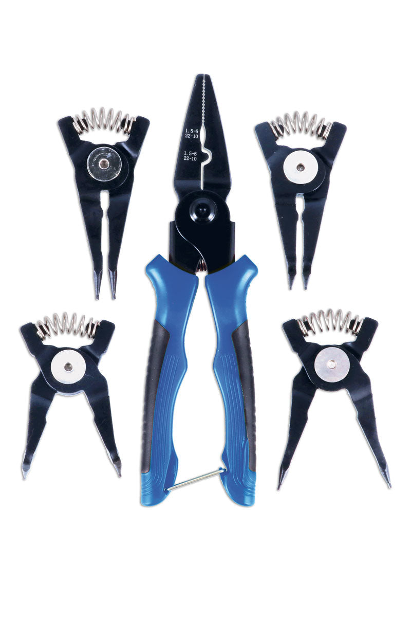 Laser Tools Interchangeable Circlip Plier & Crimper Set 5-in-1 9199