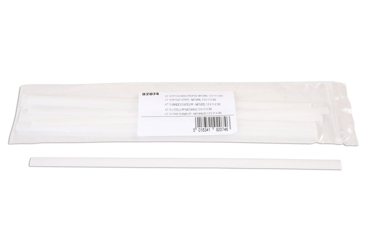 Power-TEC PP Flat Natural Strips 11mm 15pc 92074