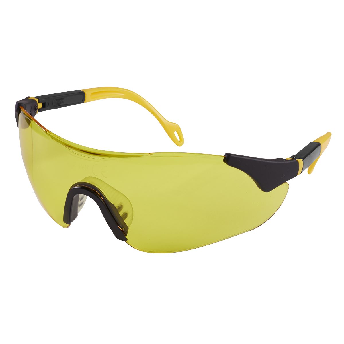 Sealey Sports Style High-Vision Safety Glasses with Adjustable Arms 9212