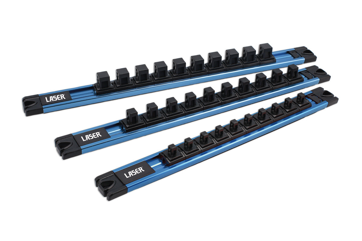Laser Tools LocSoc Rails - Magnetic 3pc 9238