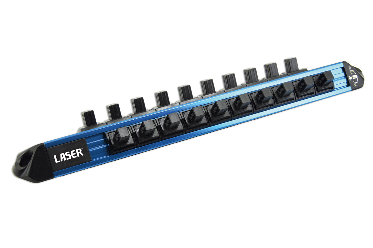 Laser Tools LocSoc Double Rail - 3/8"D Magnetic 9240