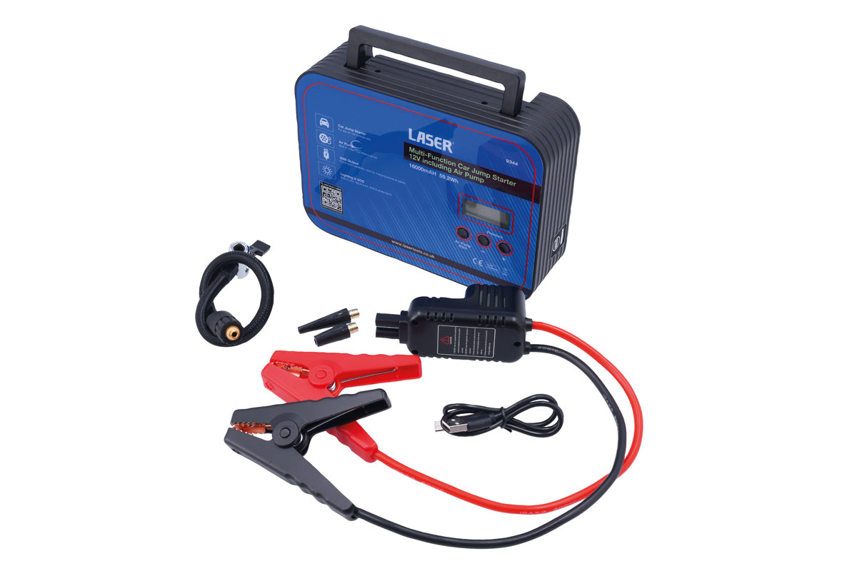 Laser Tools Multi-Function Car Jump Starter 12V including Air Pump 9344