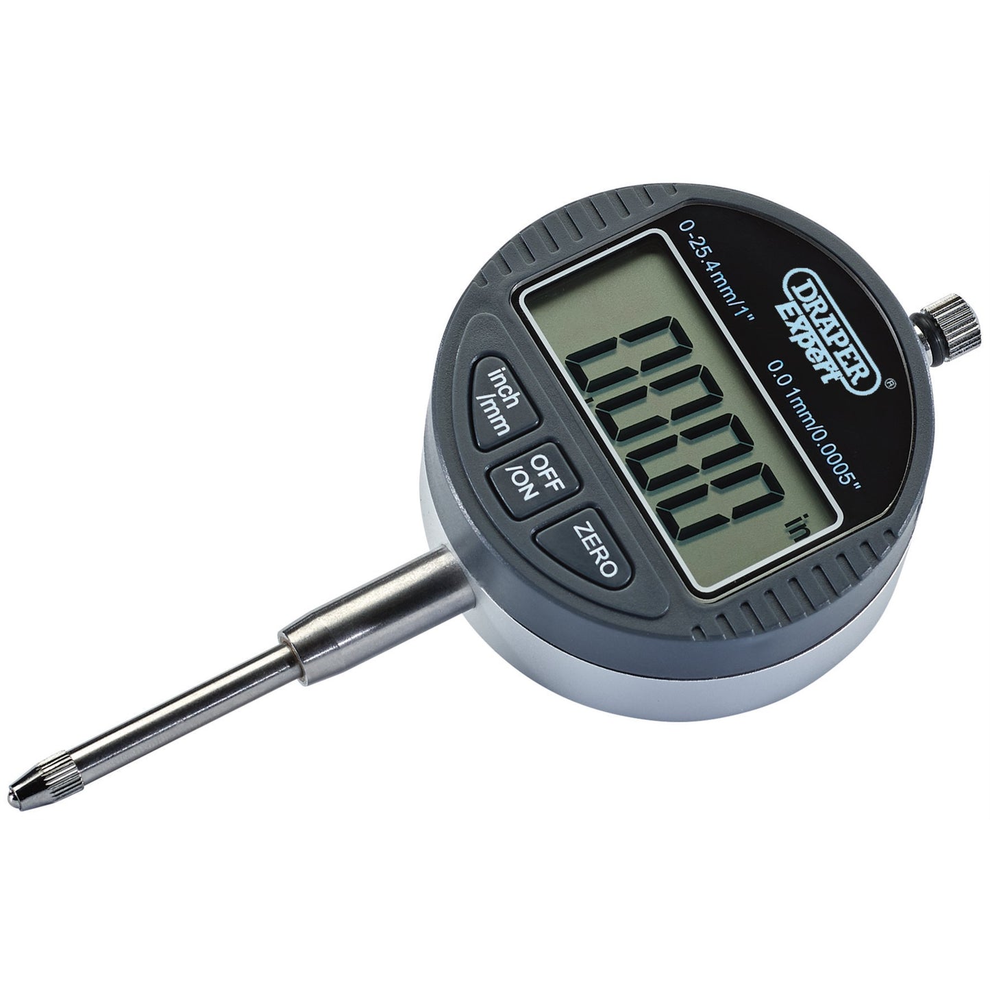Draper Metric Imp Dual Reading Digital Dial Test Indicator 0 - 25mm 0 - 1" 94255
