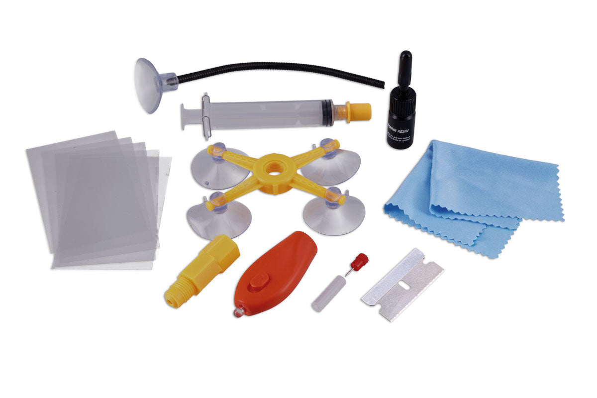 Laser Tools Windscreen Chip Repair Kit & Curing Torch 9431