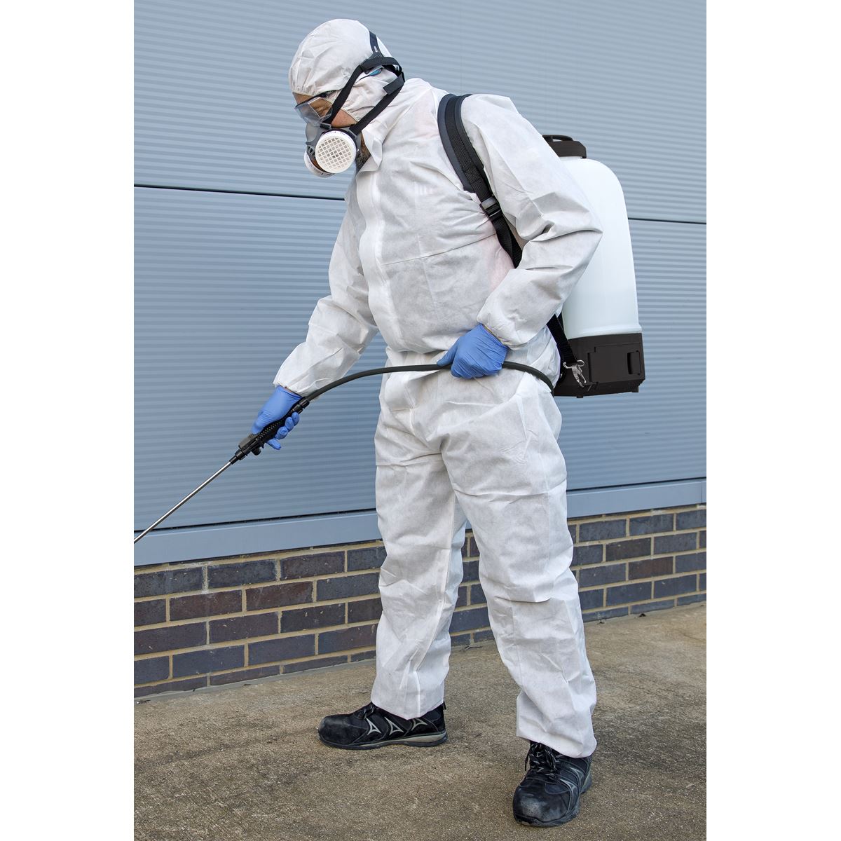 Sealey Disposable Coverall White - Large 9601L