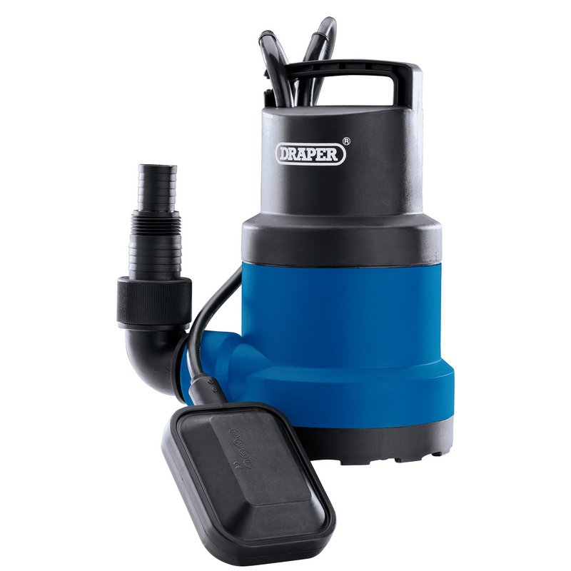 Draper 230V Submersible Clean Water Pump with Float Switch 108L/min 250W 98912