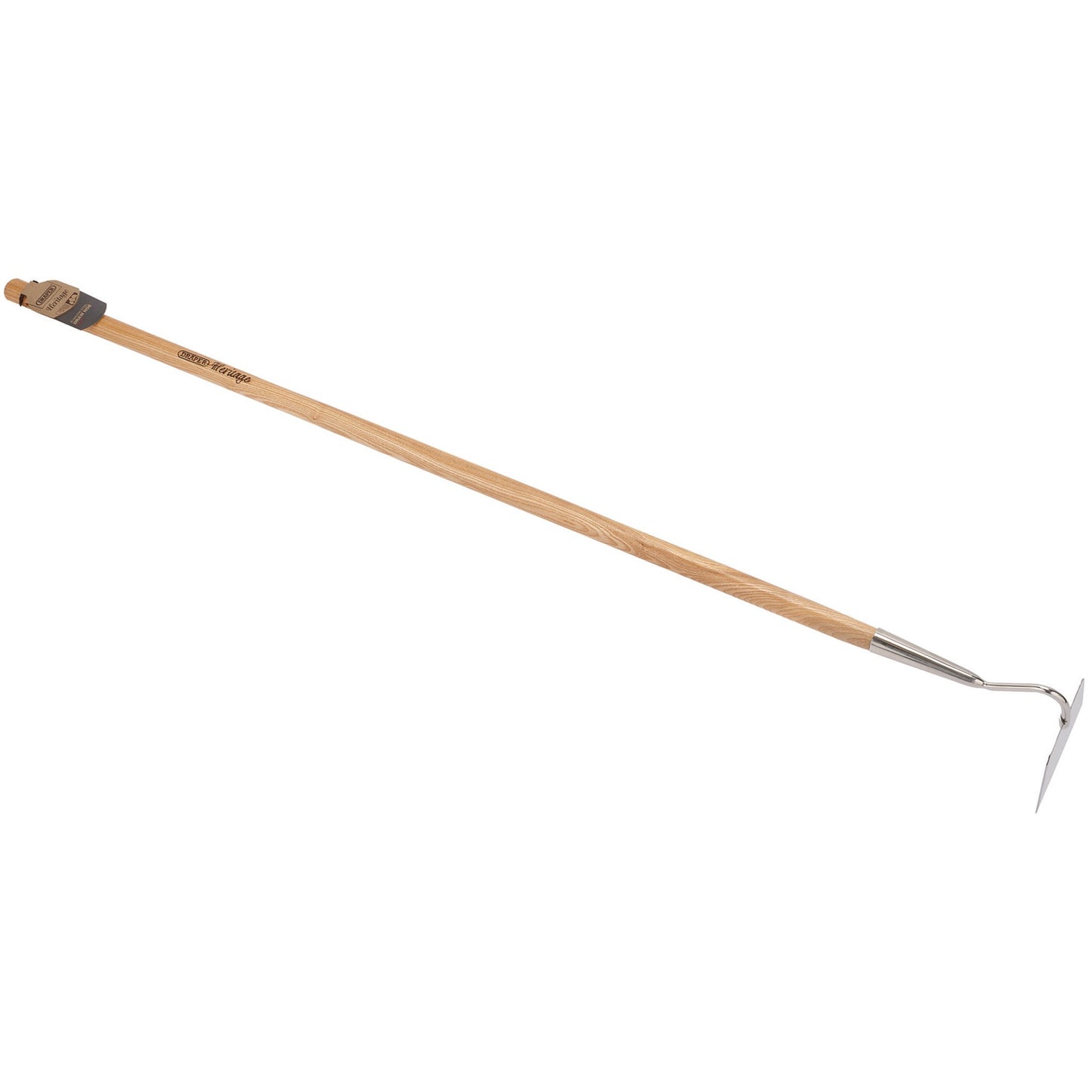 Draper Heritage Stainless Steel Draw Hoe With Ash Handle Hardened Tempered 99018