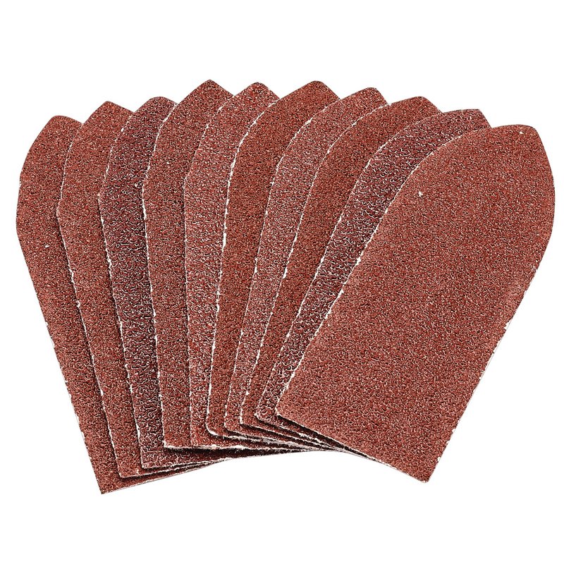 Draper Hook Loop Aluminium Oxide Sanding Sheets 32 x 92mm 60 Grit 10 Pack 99260