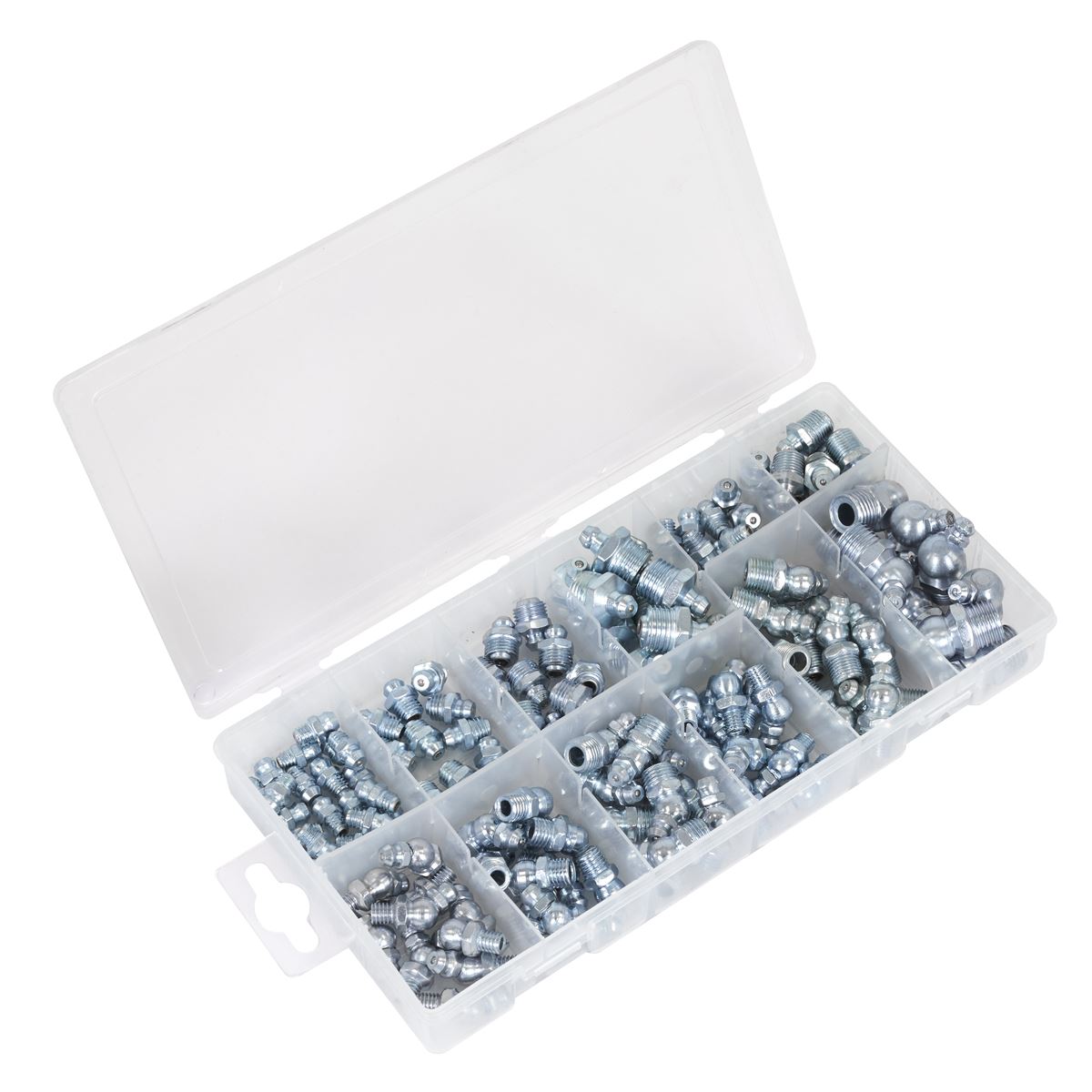 Sealey Grease Nipple Assortment 130pc - Metric, BSP & UNF AB009GN