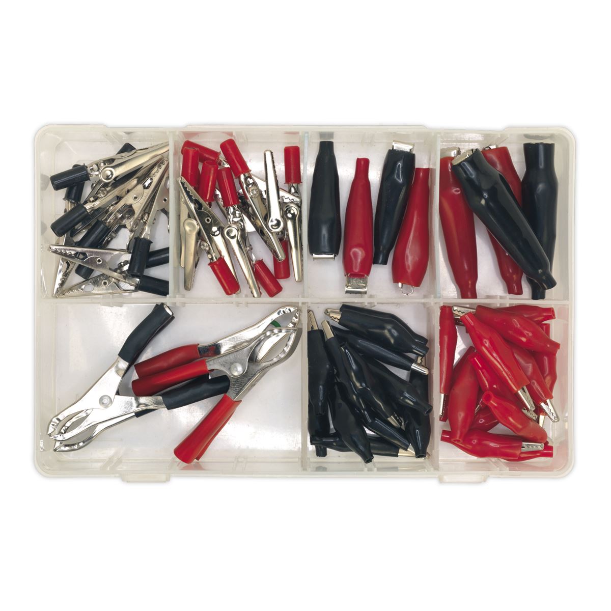 Sealey Crocodile Clip Assortment 60pc Black & Red AB023CA