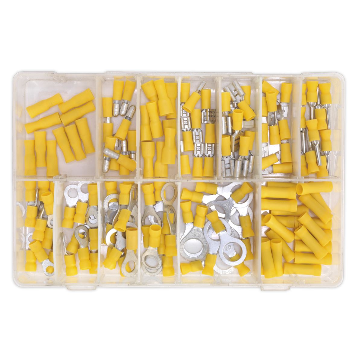 Sealey Crimp Terminal Assortment 140pc Yellow AB041YT