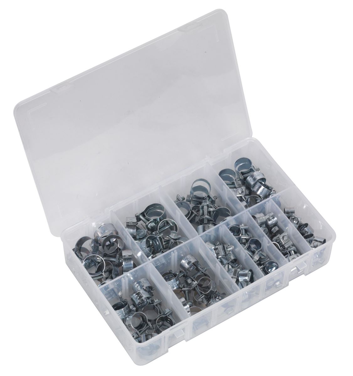 Sealey Mini Hose Clip Assortment 100pc AB042MH