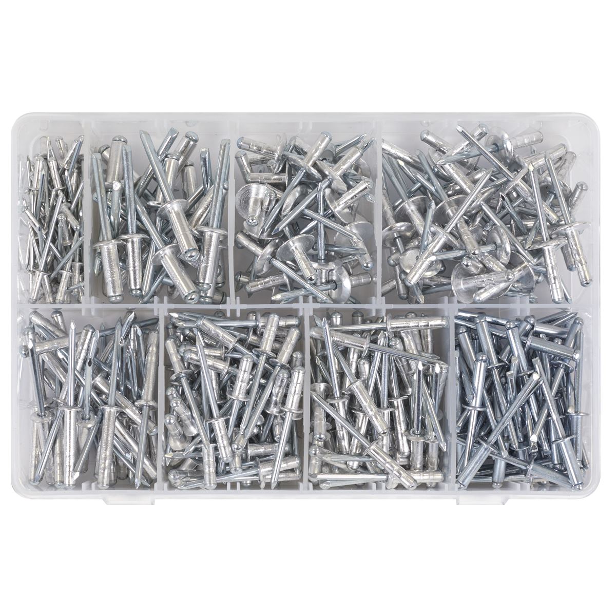 Sealey Aluminium Rivet Assortment Set 335pc Standard Flange AB079AR