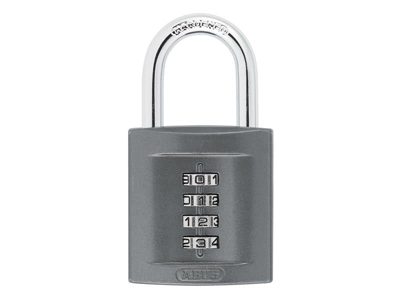 ABUS Mechanical 158/50 50mm Combination Padlock (4-Digit) Die-Cast Body Carded ABU15850C