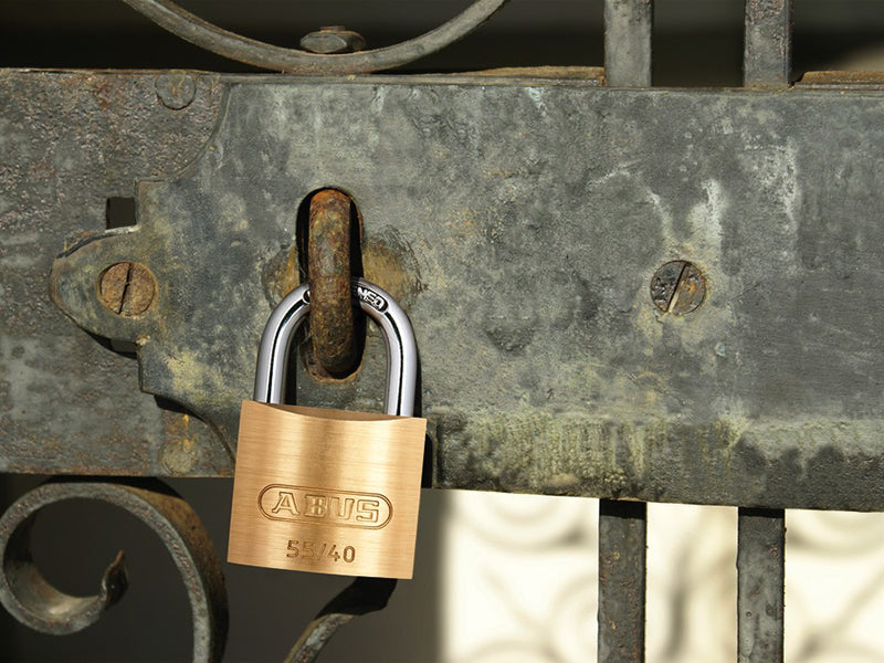 ABUS Mechanical 55/40mm Brass Padlock Carded ABU5540C
