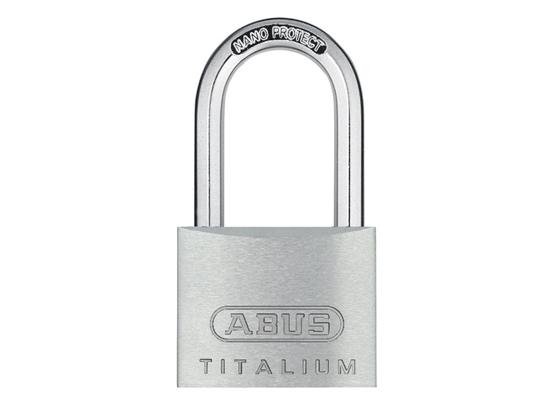 ABUS Mechanical 64TI/40mm TITALIUM™ Padlock 40mm Long Shackle Keyed Alike KA6411 ABUKA54579