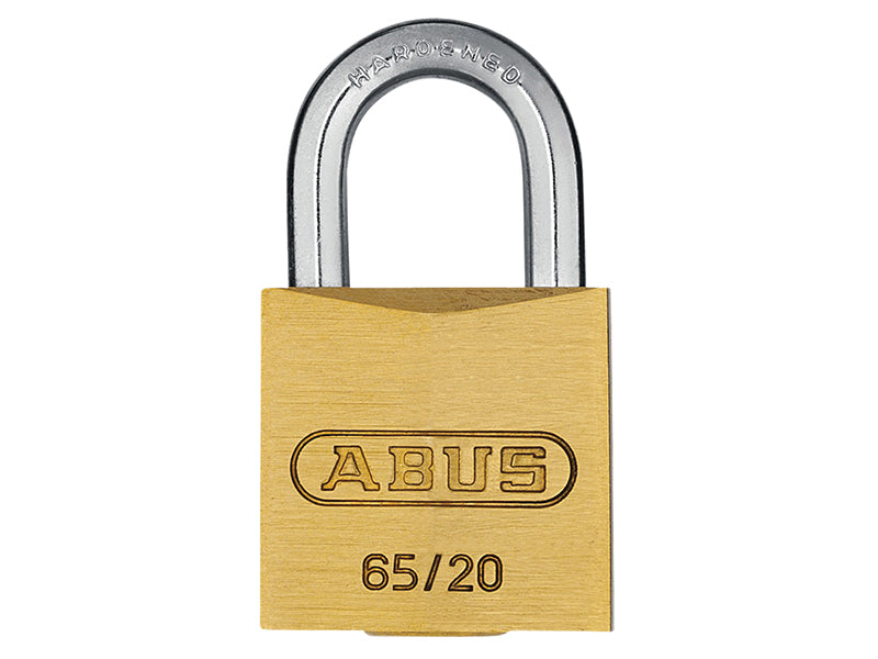 ABUS Mechanical 65/20mm Brass Padlock Keyed Alike 203 ABUKA03889