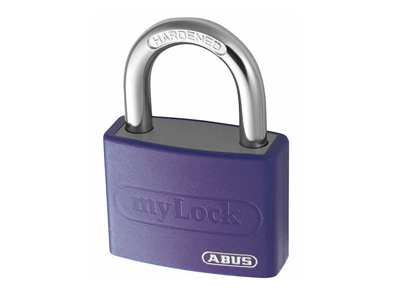 ABUS Mechanical T65AL/40mm My Lock Aluminium Padlock Violet Keyed Alike 6401 ABUKA49937
