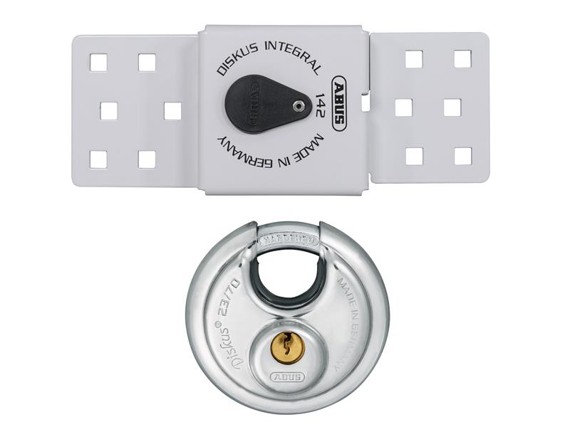 ABUS Mechanical 142 Series Sliding Door Van Lock & 23/70mm Diskus® Padlock ABU82983