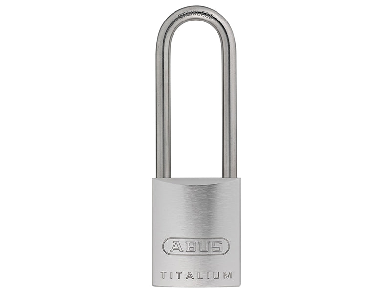 ABUS Mechanical 86TI/45mm TITALIUM™ Padlock Without Cylinder 70mm Long Stainless Steel Shackle ABU86TI45LSS