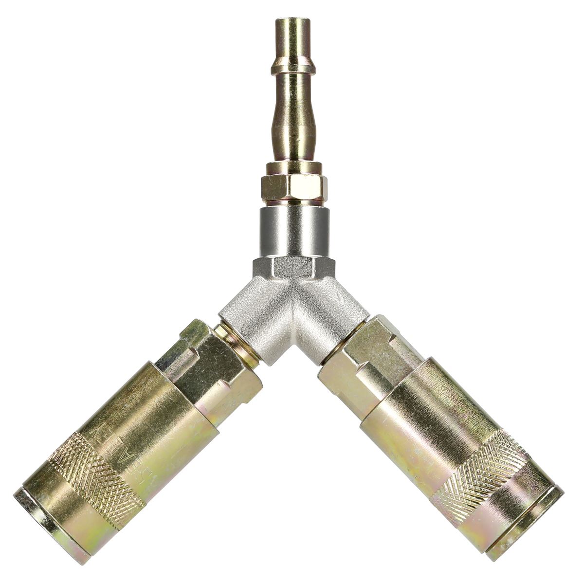 Sealey Y Adaptor Twin Air Line Coupling For Garage Workshop Tools ACX55