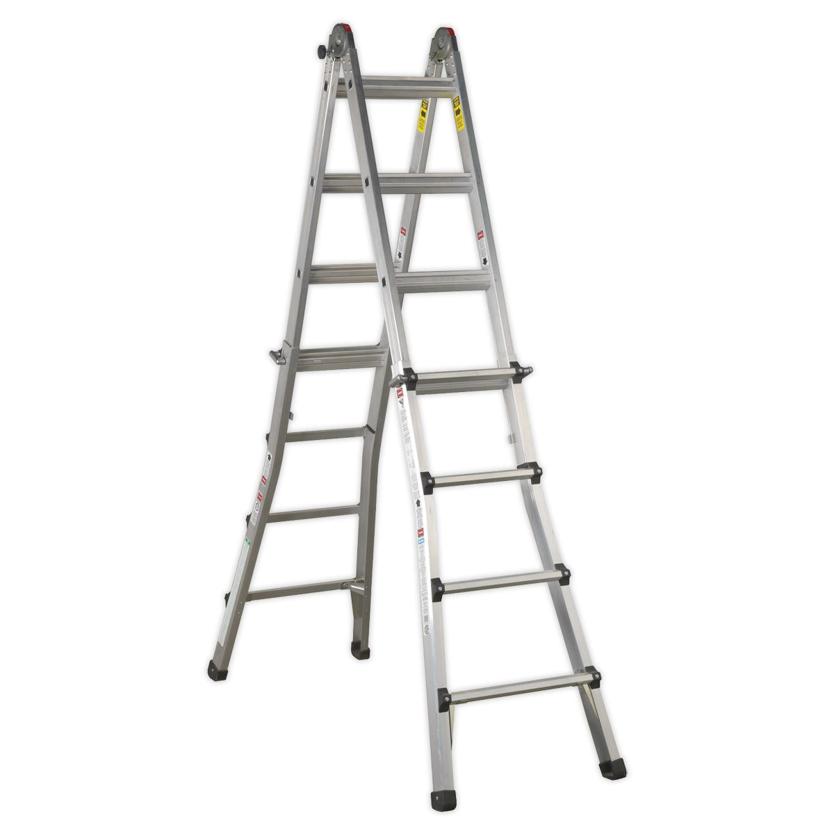 Sealey Aluminium Telescopic Ladder 4-Way EN 131 Adjustable Height AFPL3