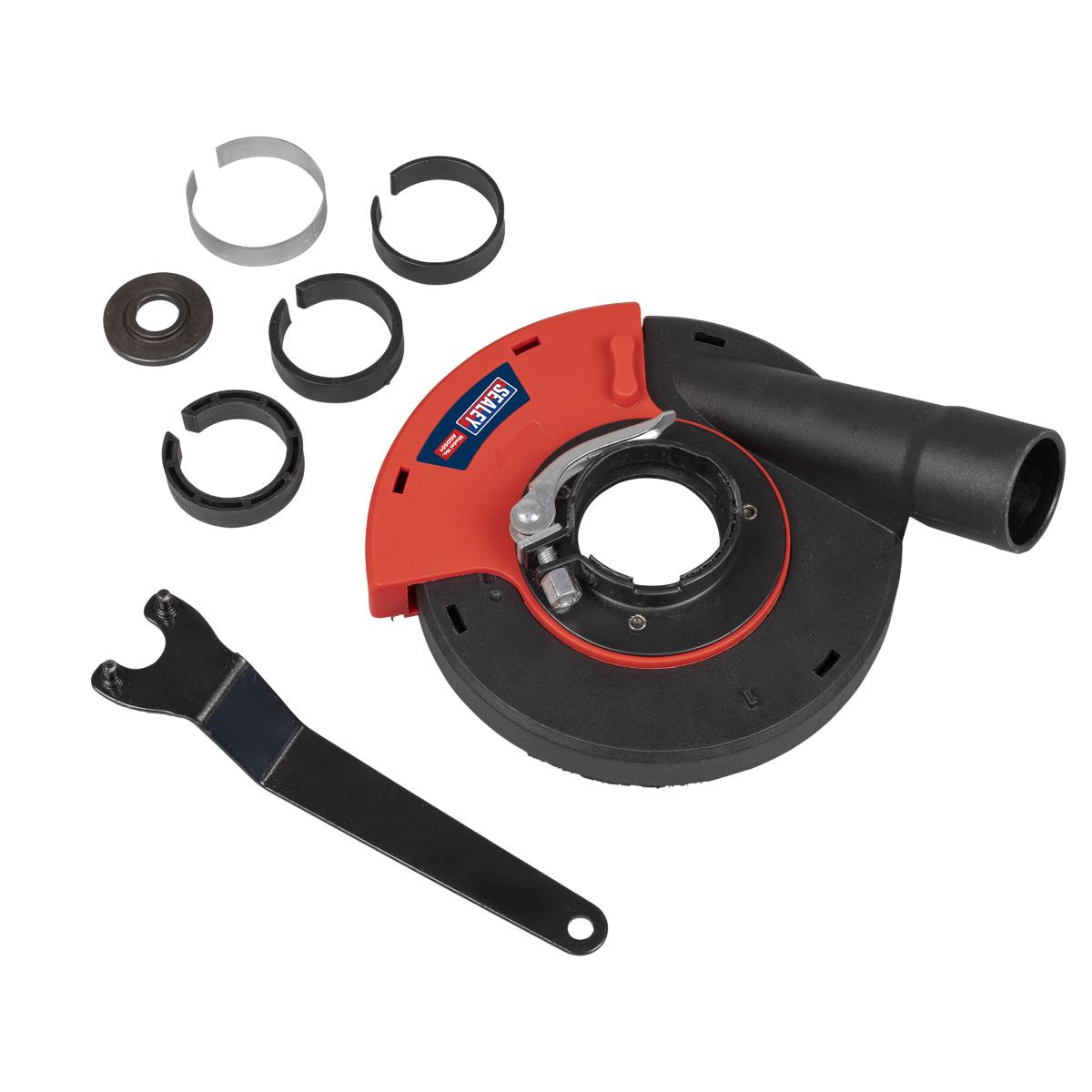 Sealey Adjustable Angle Grinder Dust Control Shroud Size 115mm - 125mm AGDS01