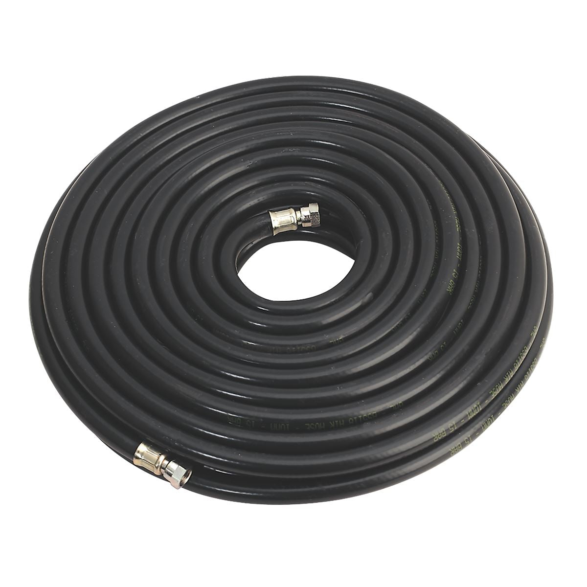 Sealey Air Line Hose 20m x 10mm with 1/4"BSP Unions Heavy Duty AH20RX/38