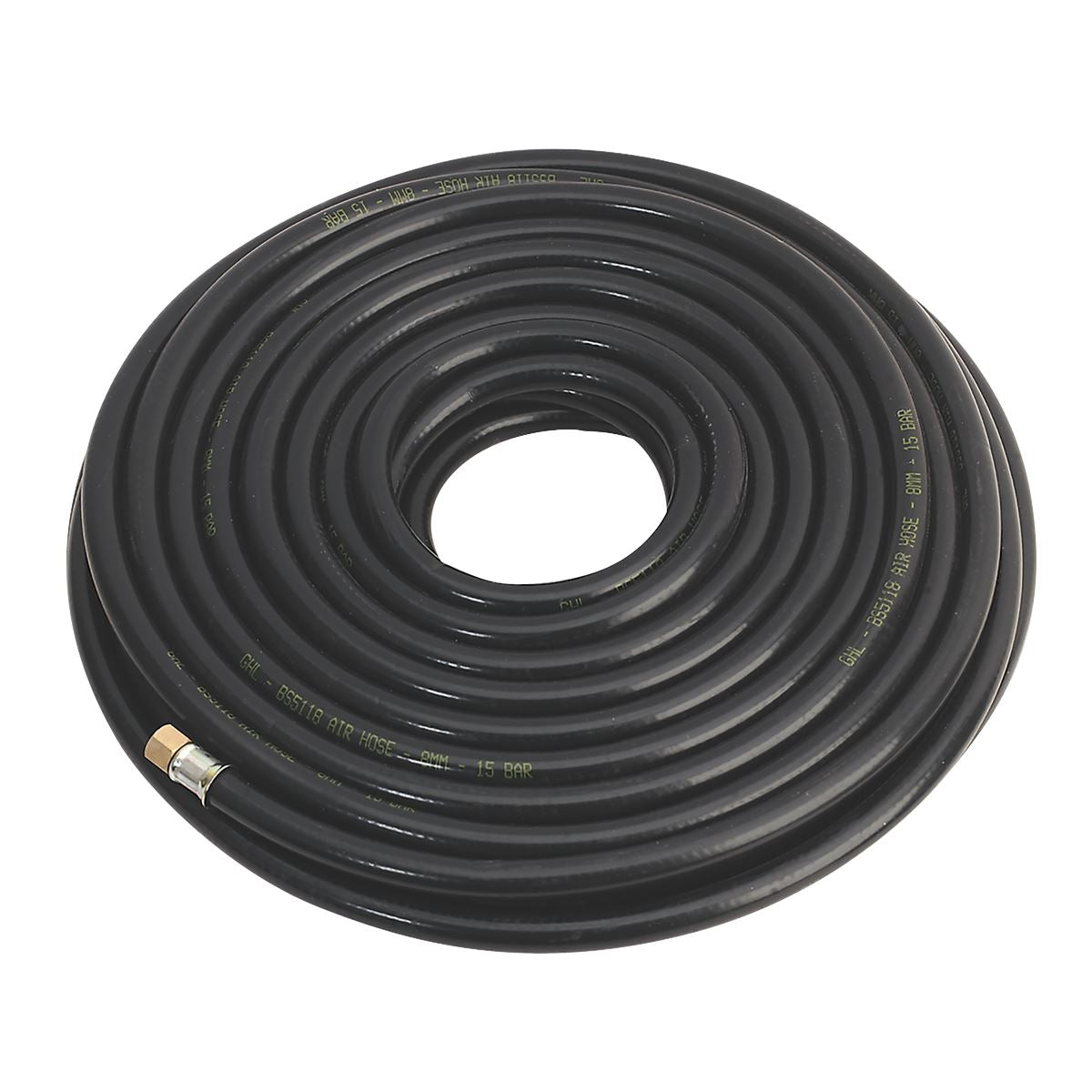 Sealey Air Line Hose 20m x 8mm with 1/4"BSP Unions Heavy Duty AH20RX