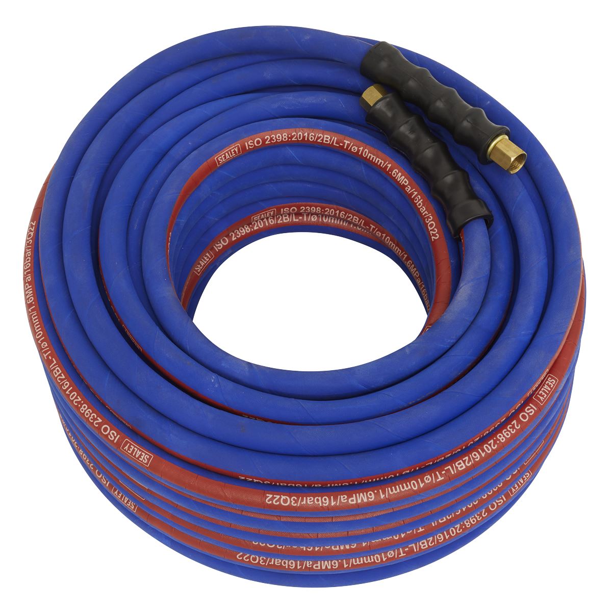Sealey Air Line Hose 30m x 10mm with 1/4"BSP Unions Extra Heavy Duty AH30R/38