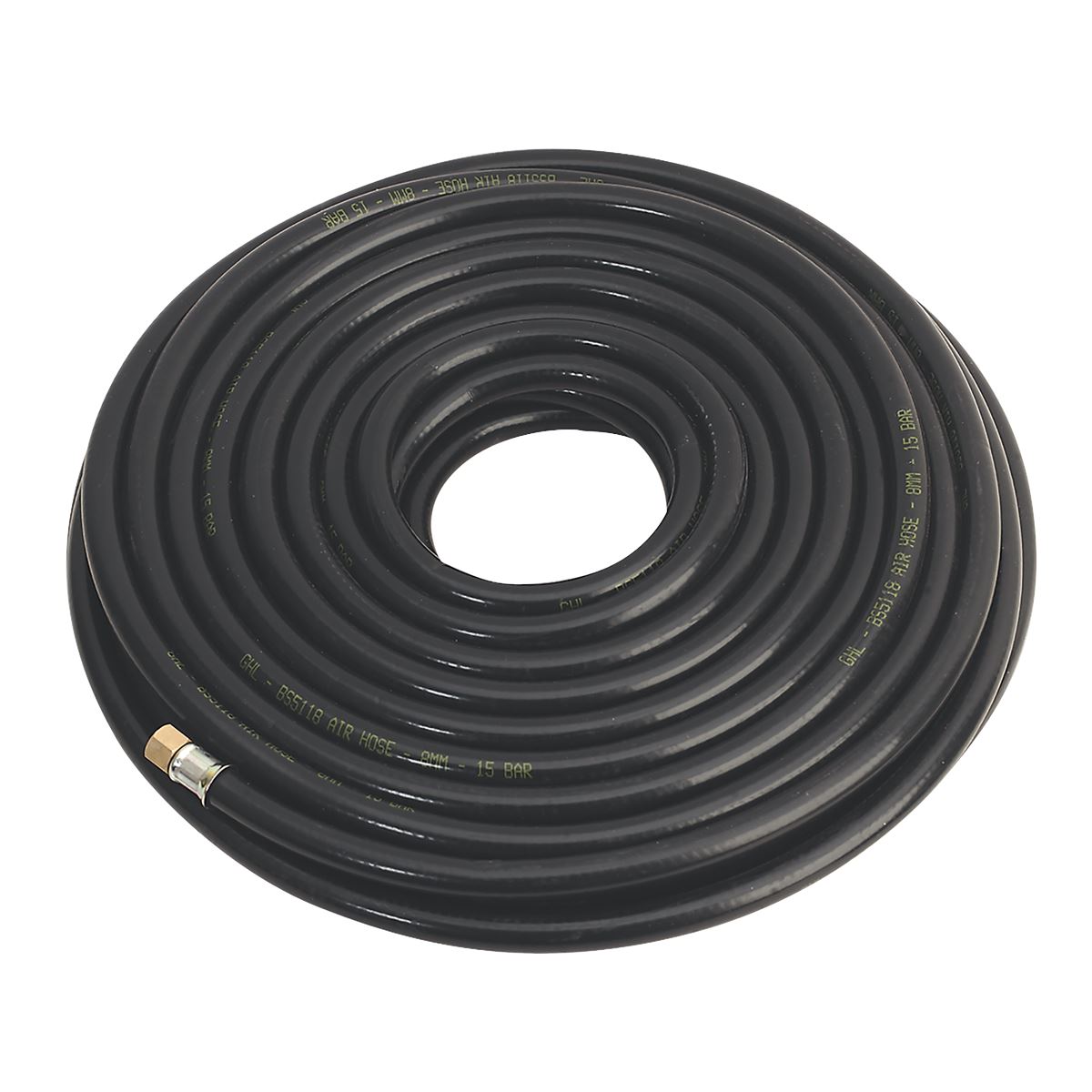 Sealey Air Line Hose 30m x 8mm with 1/4"BSP Unions Heavy Duty AH30RX